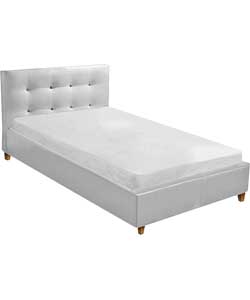 Monaco White 4 Foot 6 Inch Bedstead