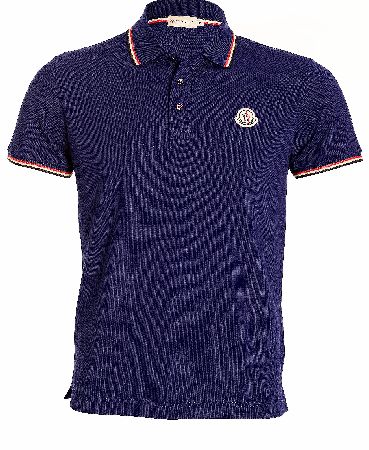 MONCLER Cotton Slim Fit Piquet Logo Polo