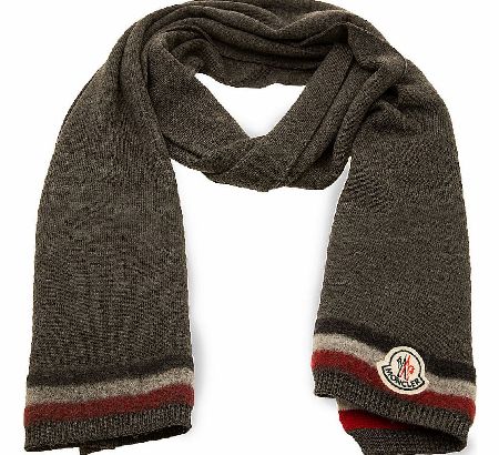 MONCLER Fleece Wool Scarf