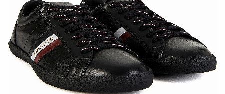 MONCLER Monaco Leather Trainers Black