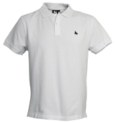 Bright White Pique Polo Shirt