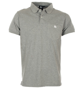 Cloud Grey Marl Pocket Polo Shirt