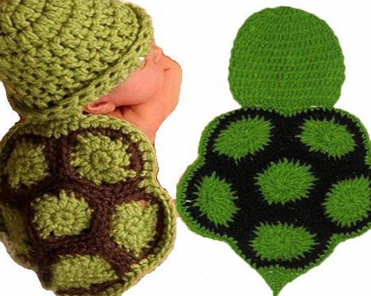 Monkeybrother Cute Baby Infant Tortoise Newborn Turtle Costume Photo Photography Prop 0-6 mon