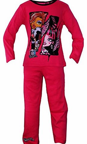 Monster High Girls MONSTER HIGH Long Pyjamas / PJs *** NEW DESIGN *** (12 years, Pink II)