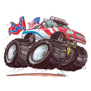 Truck - Red/White T-shirt