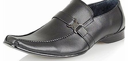 Monti Albani NEW FASHION MENS FORMAL SLIP-ON DESIGNER INSPIRED SHOES UK SIZE 7 to 12 [Black,UK 9]