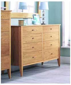 montreal Light Oak 8 Drawer Dresser