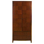 2 Door Wardrobe, Cherry Veneer