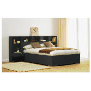 Monza Double Headboard Add On With Drawer, Dark