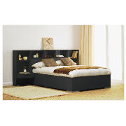 King Bed With Surround, Dark Chocolate