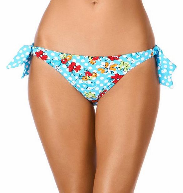 Moontide Womens Moontide Screen Sirens Tie Bikini Bottom