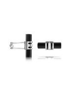 Moreschi Black Rhodium Signature Column Cuff Links