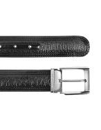 Moreschi Chiasso - Black Peccary and Calf Leather Belt