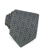 Moreschi Horse Bits Printed Silk Tie