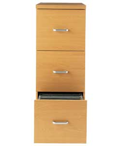 Morgan 3 Drawer Filer - Beech Finish