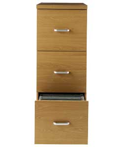 morgan 3 Drawer Filer- Oak Finish