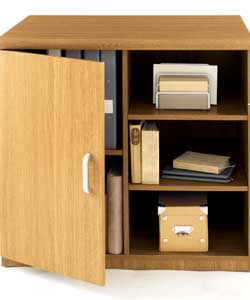 morgan Cupboard and Shelving Unit - Beech Finish