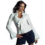 Morgan Womens Ruffle Shirt