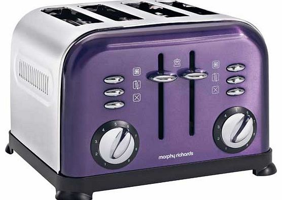 44737 4 Slice Toaster - Plum