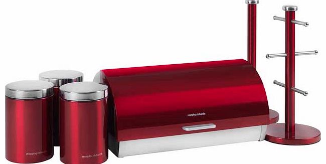 Morphy Richards 6 Piece Storage Set - Red