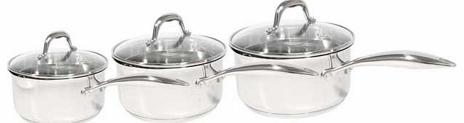 Morphy Richards Pro Pour 3 Piece Pan Set -