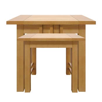 Morris Furniture Artisan Oak Nest of Tables