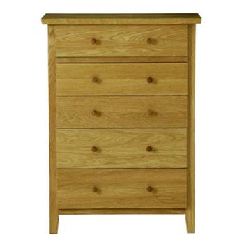 Morris Furniture Avenue Oak 5 Drawer Chest