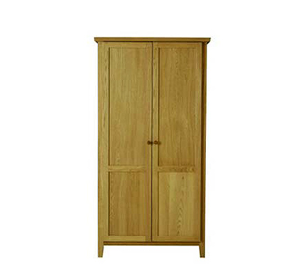 Morris Furniture Avenue Solid Oak 2 Door Wardrobe