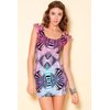 Belinda Dress - Micro Zebra Purple