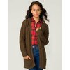 Motel Agatha Chunky Knit Cardi in Olive Green