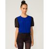 Motel Rocks Motel Alex Crop Blouse in Hyacinth