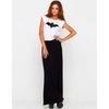 Motel Alexa Maxi Dress with Black Sequin Bat