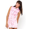 Motel Amelia Denim Dress in Pink Acid