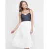 Motel Crissy Dark Denim Bustier Dress in Ivory