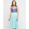 Motel Crissy Mid Denim Bustier Dress in Mint