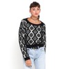 Motel Diamond Fluffy Sweater in Cream