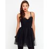 Motel Fairy Dust Mesh Skirt Dress in Black