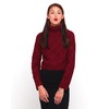 Motel Florence Turtleneck Knit Jumper in Maroon