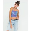 Motel Fonda Halter Crop in Mint Foil Print