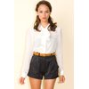 Motel Rocks Motel Helter Sheer Blouse in Cream