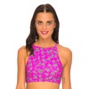 Motel Hera Crop Bikini Top in Paint Marks