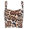 Motel Larry Crop Top in Natural Leopard Print