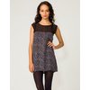 Motel Laura Shift Dress in Crackle Black Print