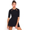 Motel Magdalina Skater Dress in Black