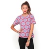 Motel Rocks Motel Pacey T Shirt Blouse in Mandala Red