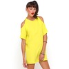 Motel Savannah Cold Shoulder Dress in Citrus