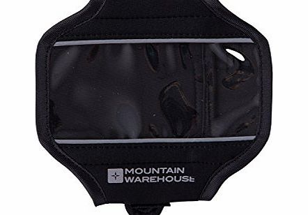 Mountain Warehouse Active Arm Band Mens Womens Adult Equipment Walking Hiking Sports Outdoors Black Small / Medium