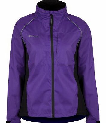 Mountain Warehouse Adrenaline Bike Cycling Bicycle Womens High Visibility Hi Vis Road Cycle Jacket Purple 10