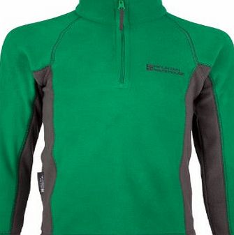 Mountain Warehouse Ashbourne Kids Microfleece Walking Hiking Lightweight Micro Fleece Sweater Top Cobalt 11-12 years