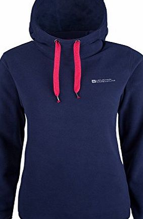 Mountain Warehouse Nolana Womens Fleece Hoodie Lightweight Sweater Sweatshirt Walking Hiking Top Navy 12